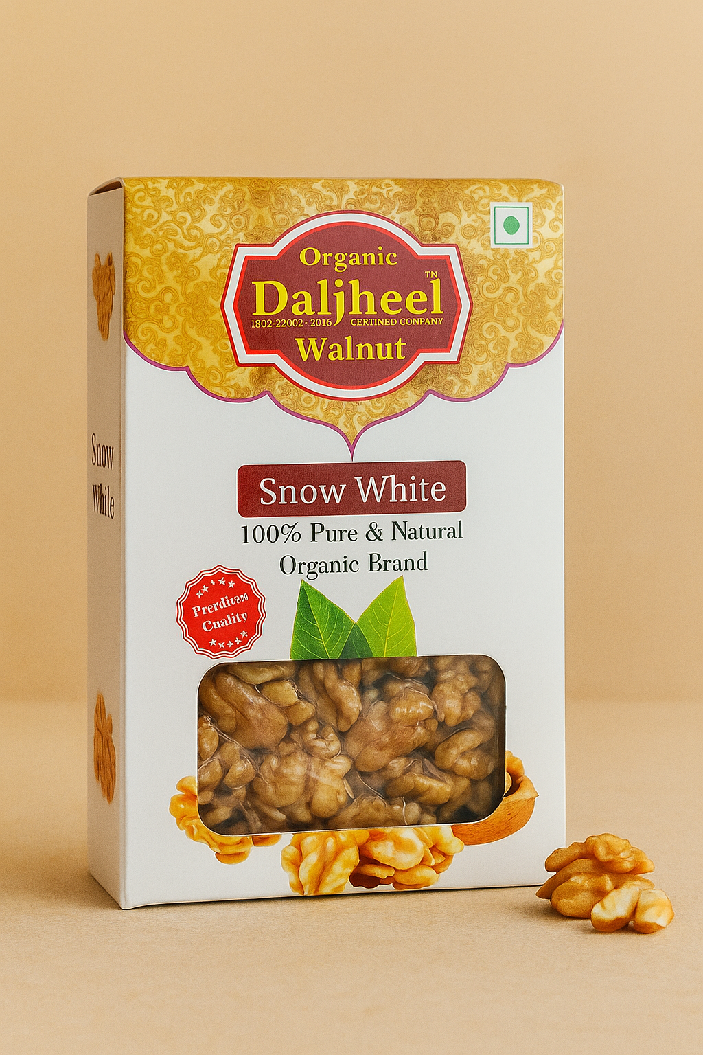 Daljheel Organic Snow White Walnuts - 100% Pure & Natural.